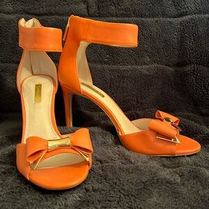 Louise et Cie salmon coloured calf heel